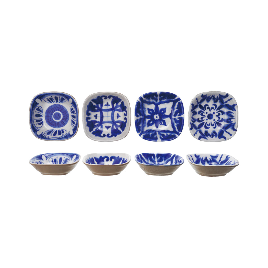 Hand-Painted Stoneware Bowl, 4 Styles (Each Will Vary)