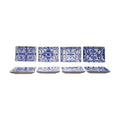 Hand-Painted Stoneware Plates with Pattern