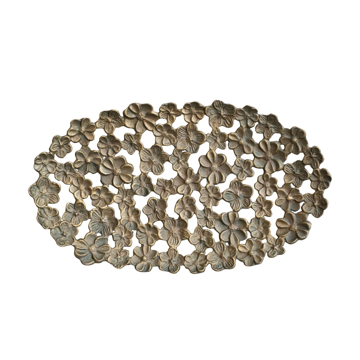 Cast Aluminum Flower Tray with Cut-Outs