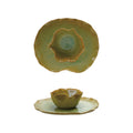 Stoneware Water Lily Shaped Plate with Bowl
