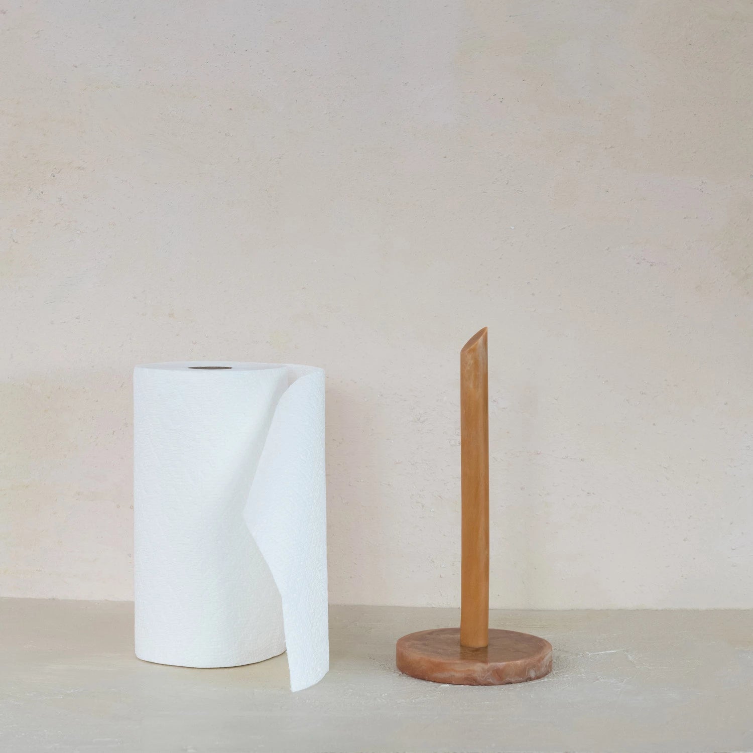 Marbled Resin Paper Towel Holder