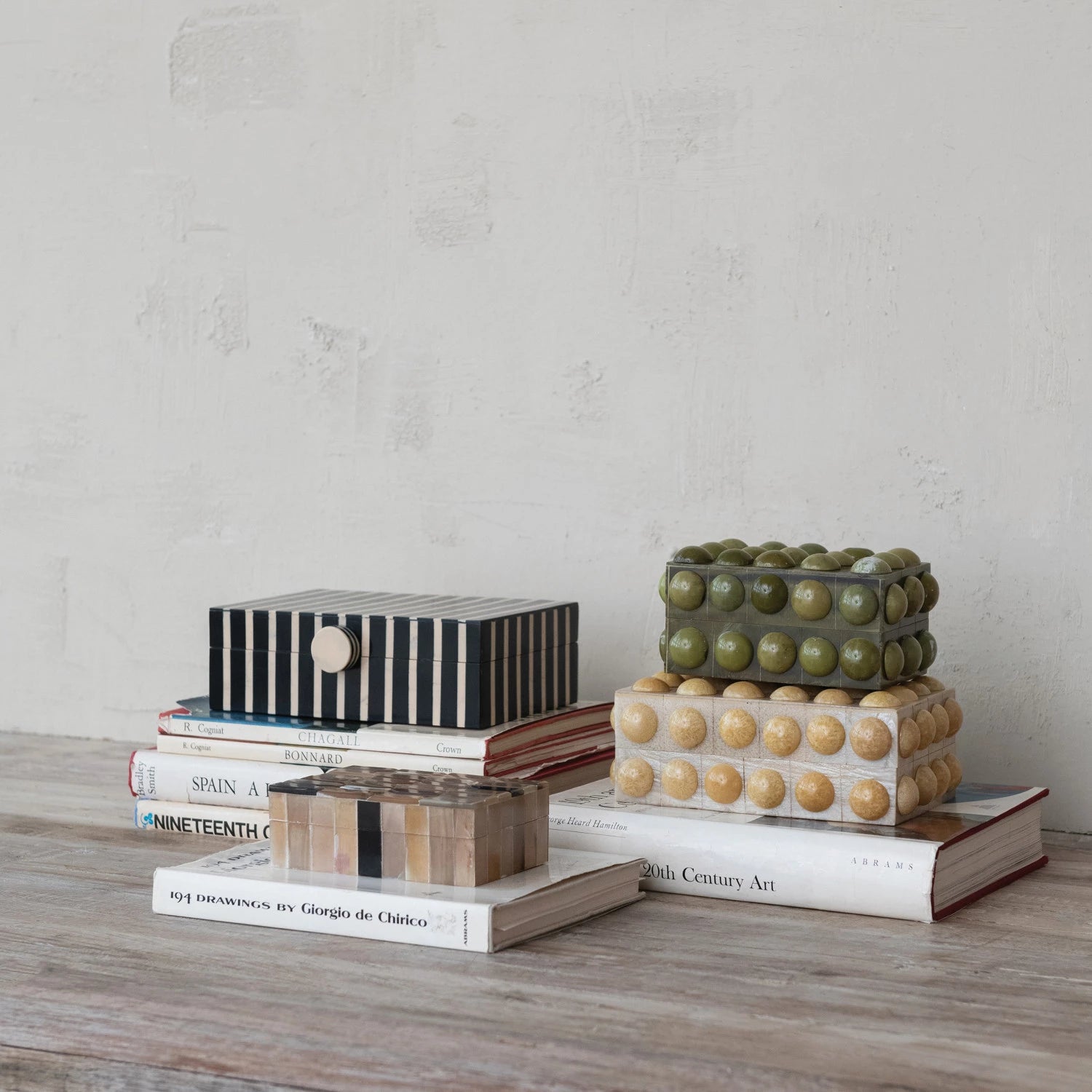 Handmade Marbled Resin Bobbin Box