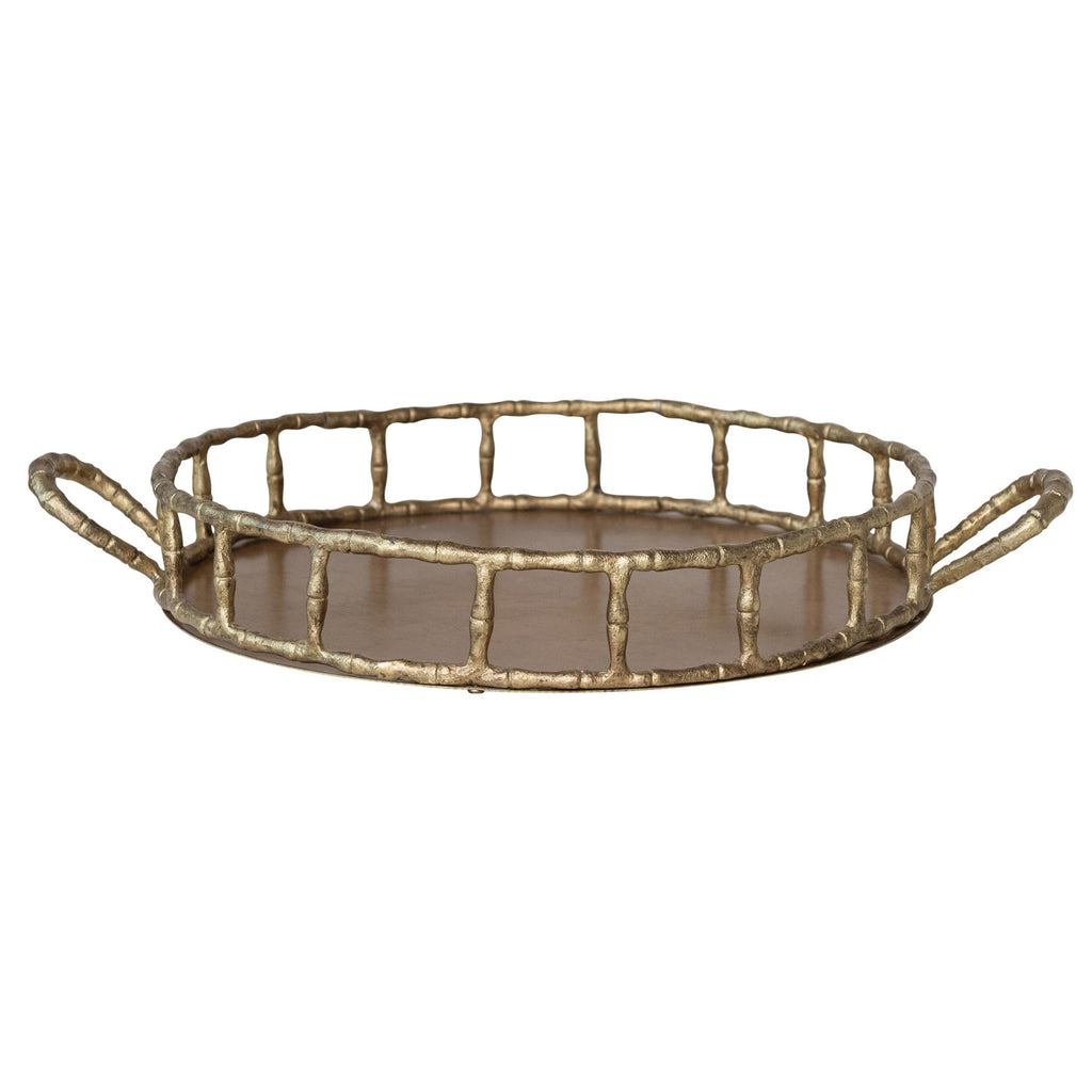 Antique Gold Handled Tray