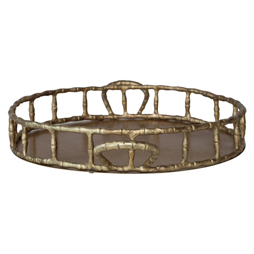 Antique Gold Handled Tray
