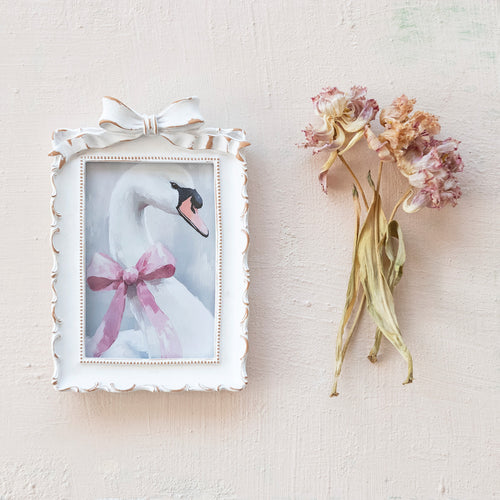 Antique Bow Picture Frame