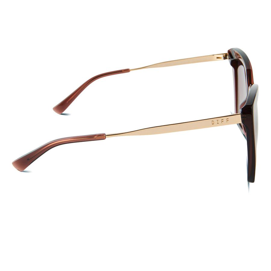 DIFF EYEWEAR Becky IV Amber Tortoise + Brown Gradient Polarized
