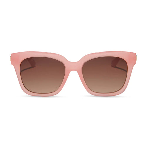 DIFF EYEWEAR Bella XS Peach + Brown Polarized