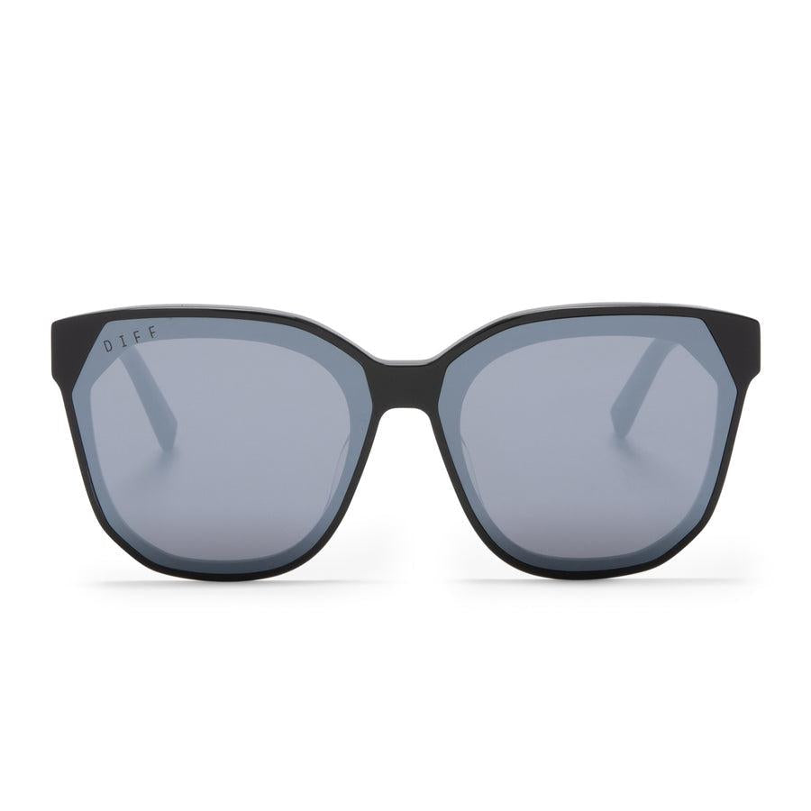 DIFF EYEWEAR Gia Black Grey Mirror