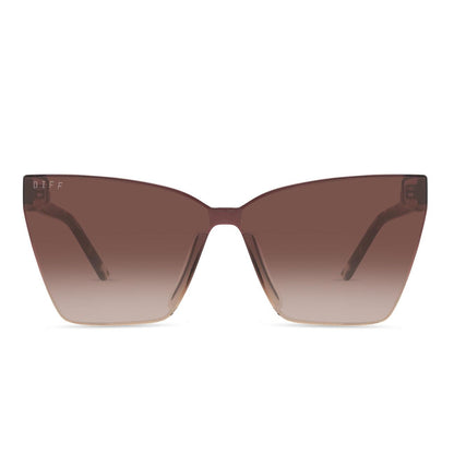 DIFF EYEWEAR Goldie Espresso Tortoise Brown Gradient