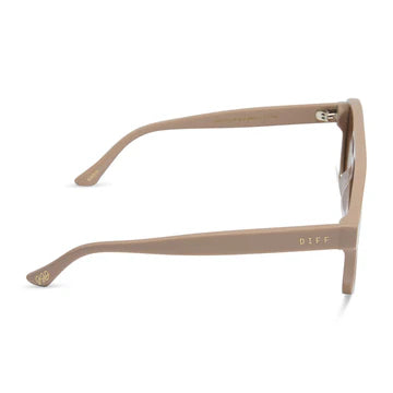 DIFF EYEWEAR Nash Almond + Brown
