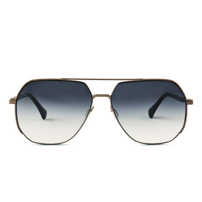 DIFF EYEWEAR Monaco Antique Gunmetal Grey Gradient Sharp