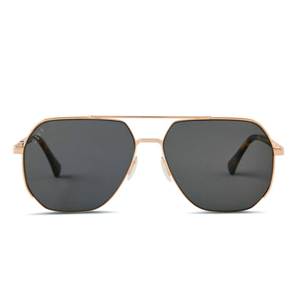 DIFF EYEWEAR Monaco Gold Grey Polarized