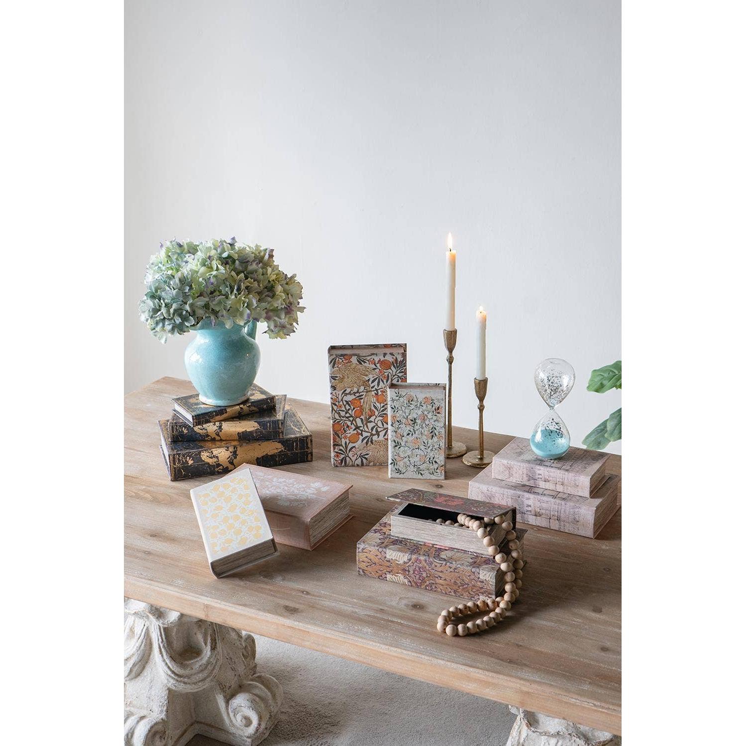 Mulberry Garden Decorative Book Storage Boxes