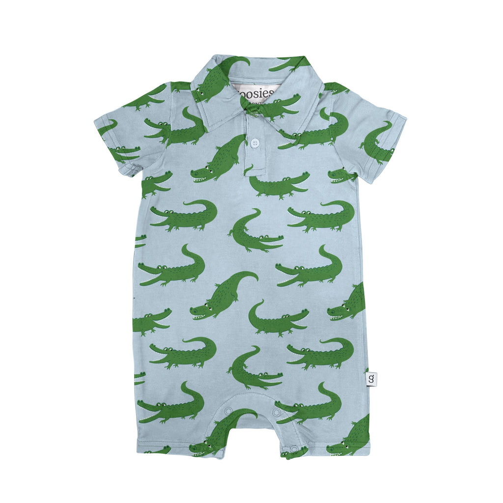 Short Sleeve Polo Romper