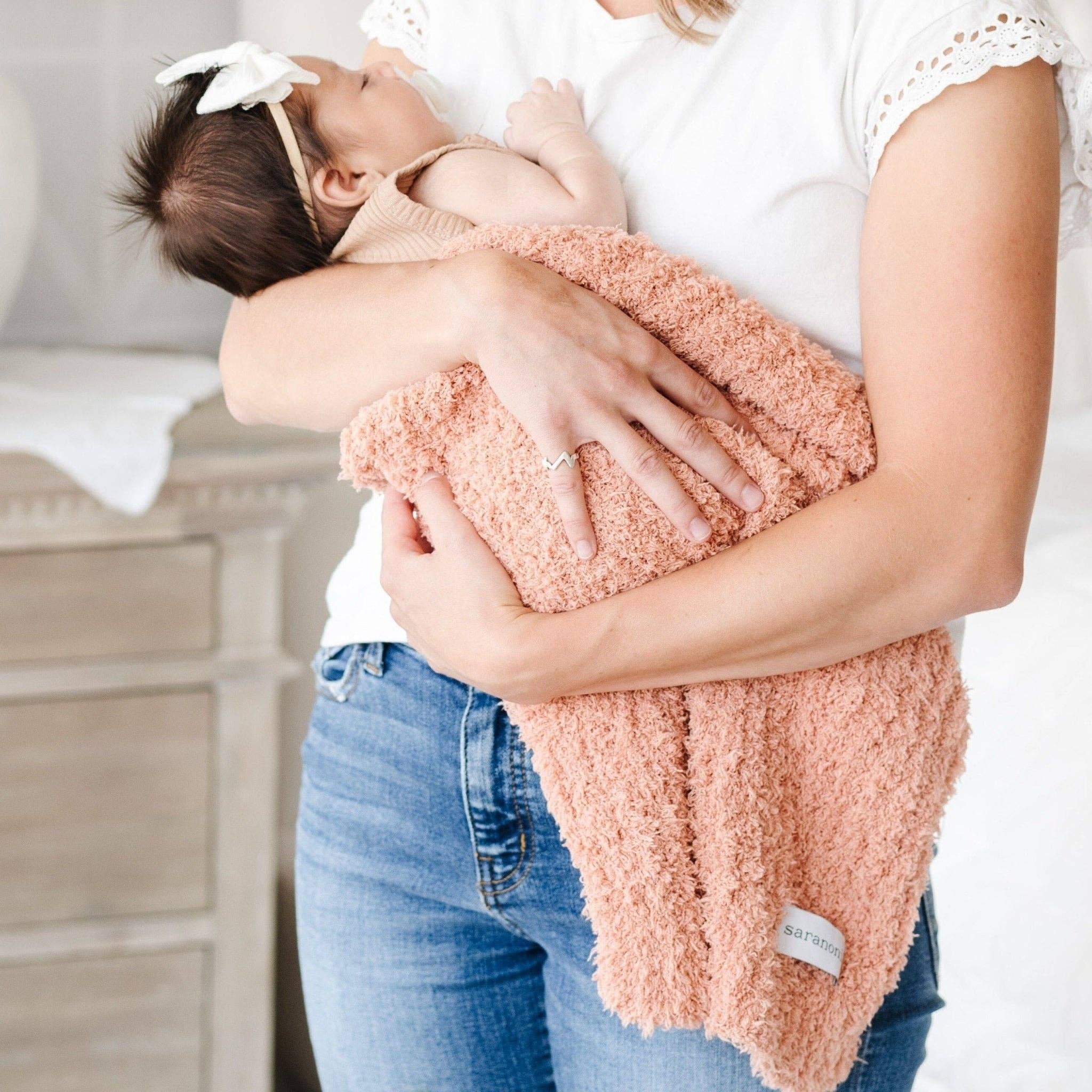 Ribbed Bamboni Mini Blanket
