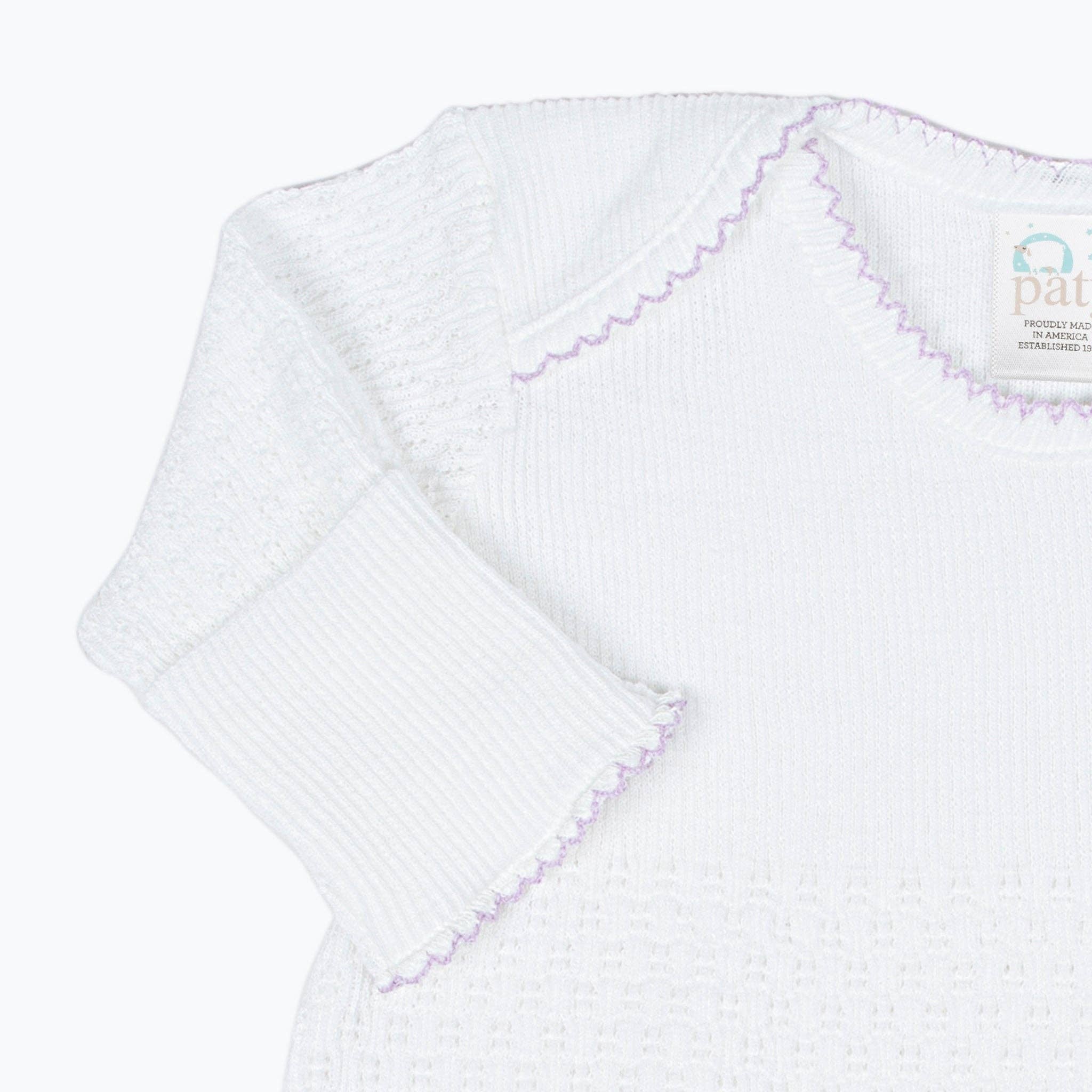 Paty Knit Overlap Shoulder Gown