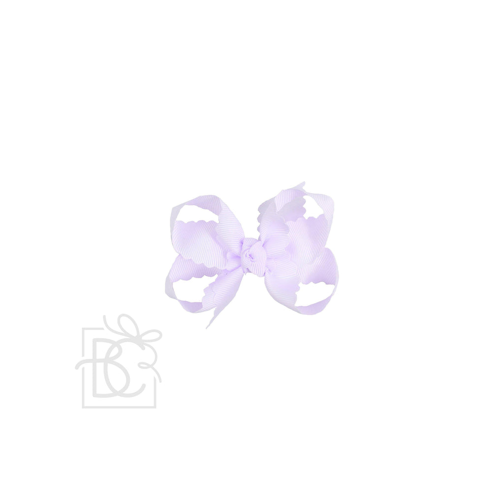 Scalloped Edge Grosgrain Hair Bow