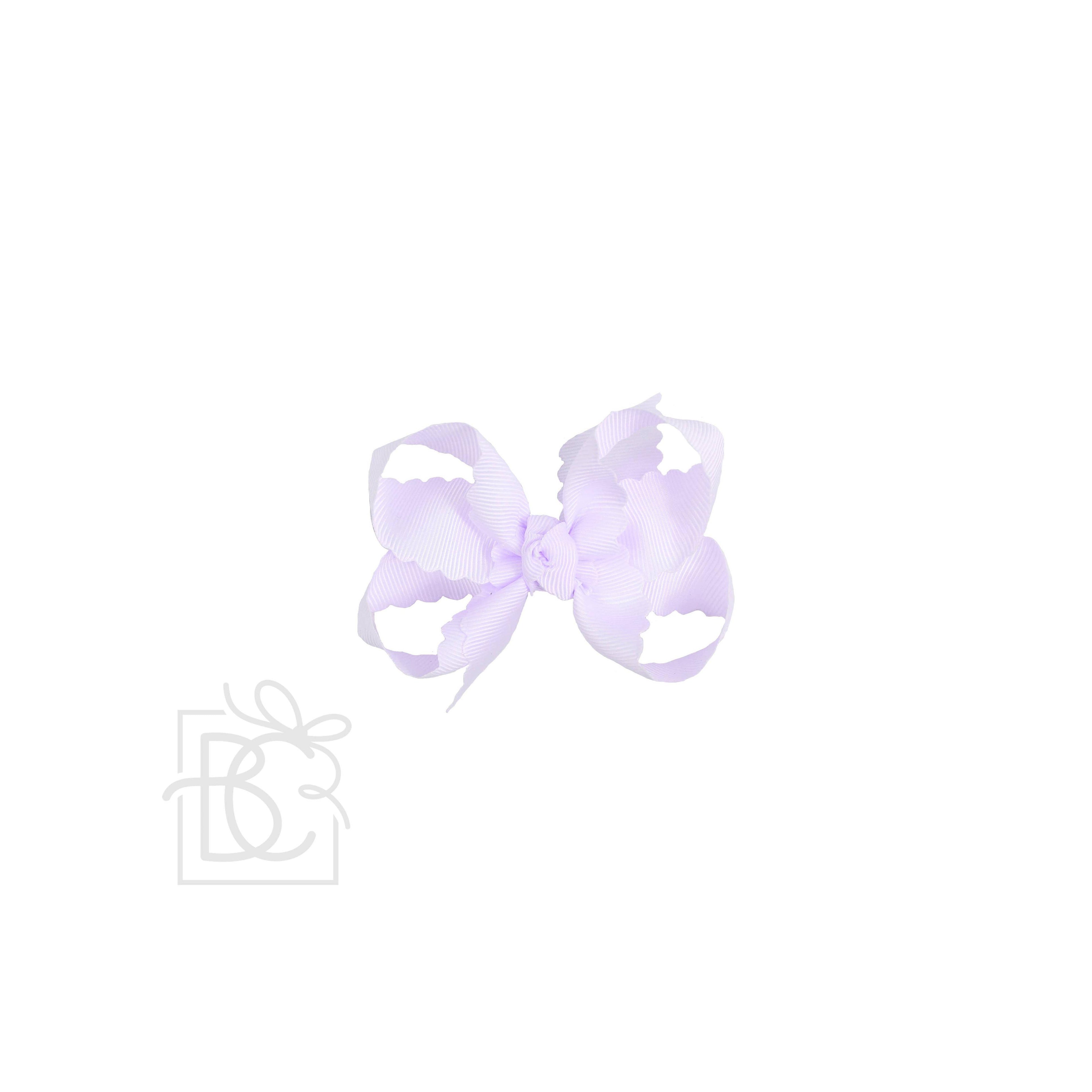 Scalloped Edge Grosgrain Hair Bow