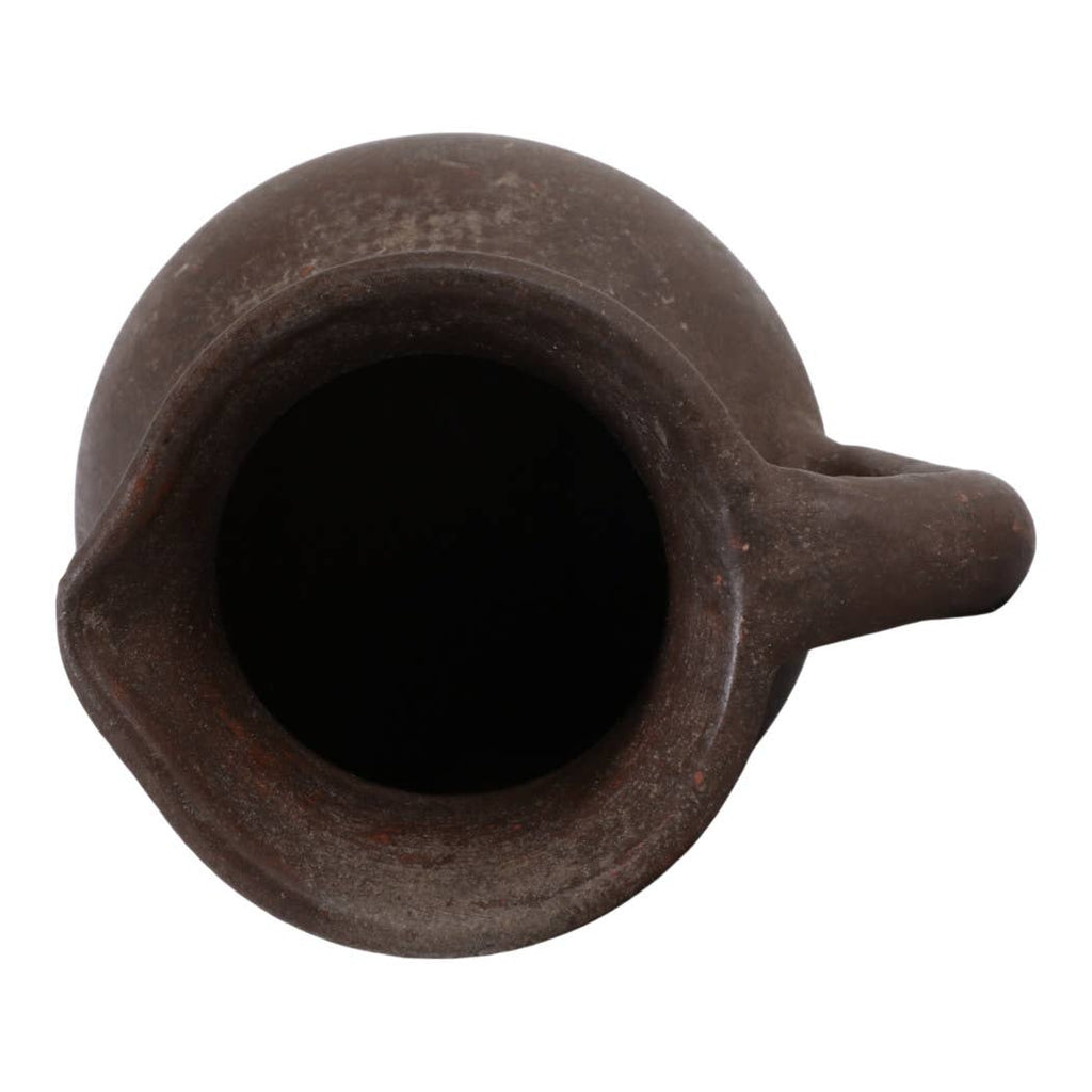 Decorative Vase - Brown Ceramic Terracotta Casual Jug, 8 in.