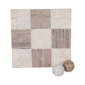 Table Top Game - Ivory Marble Elegant Tic-Tac-Toe, 9 in.