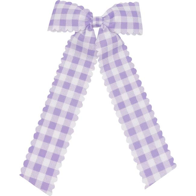 Gingham Long-Tail Bow