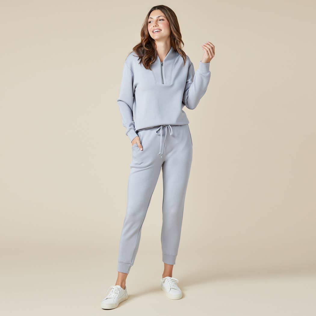 Athleisure DreamTech 1/4 Zip Jogger Set for Women