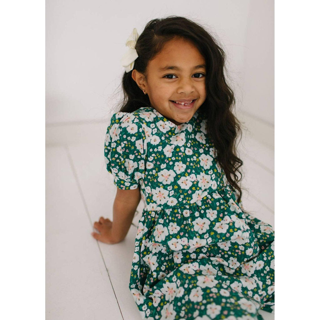 Ollie Jay Puff Leggy Romper in Canyon Flower
