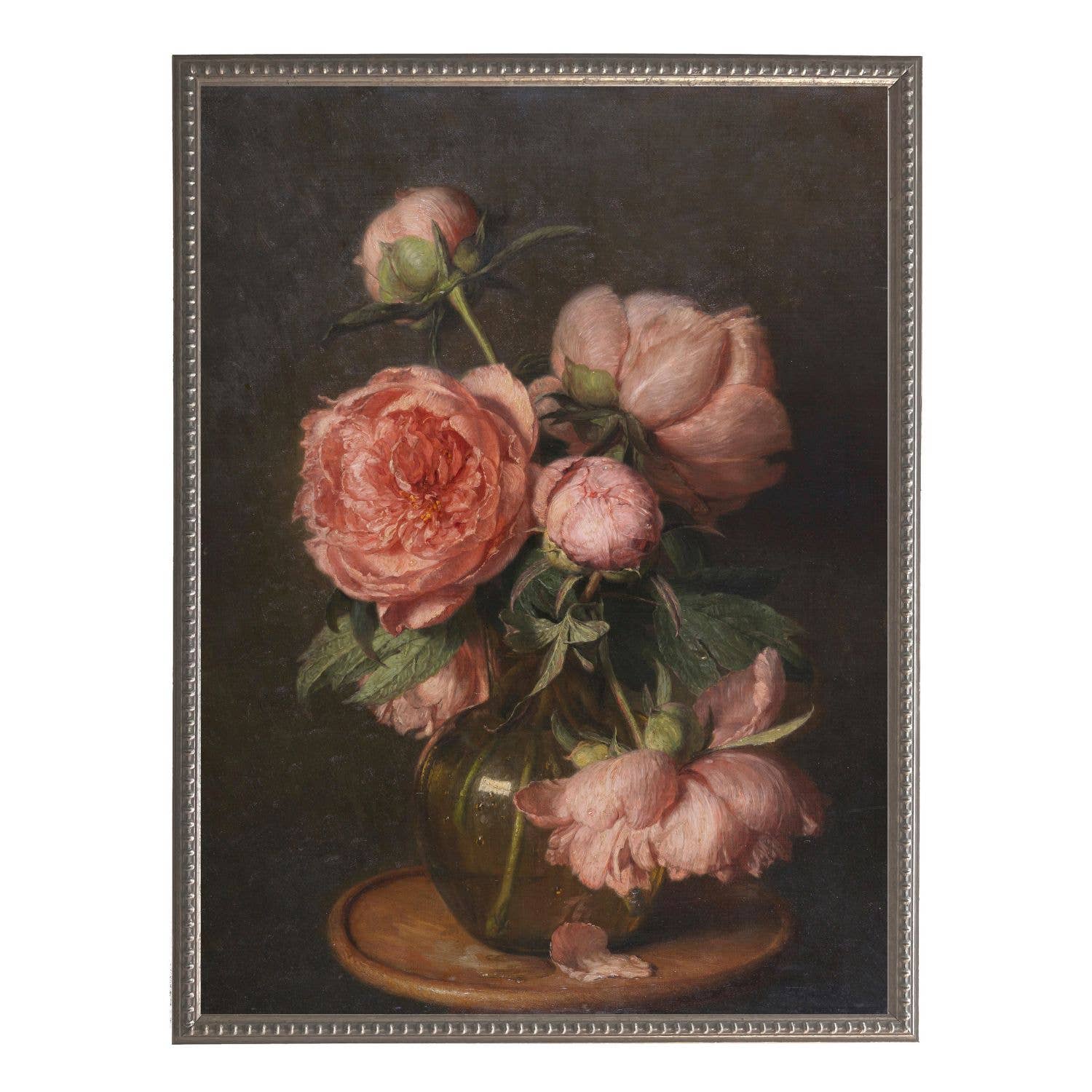 Antique Curiosities Inc Pink Peonies Framed Print