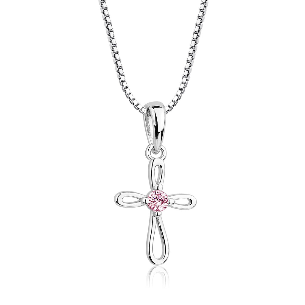 Cherished Moments Children's First Communion Sterling Silver Cross Necklace