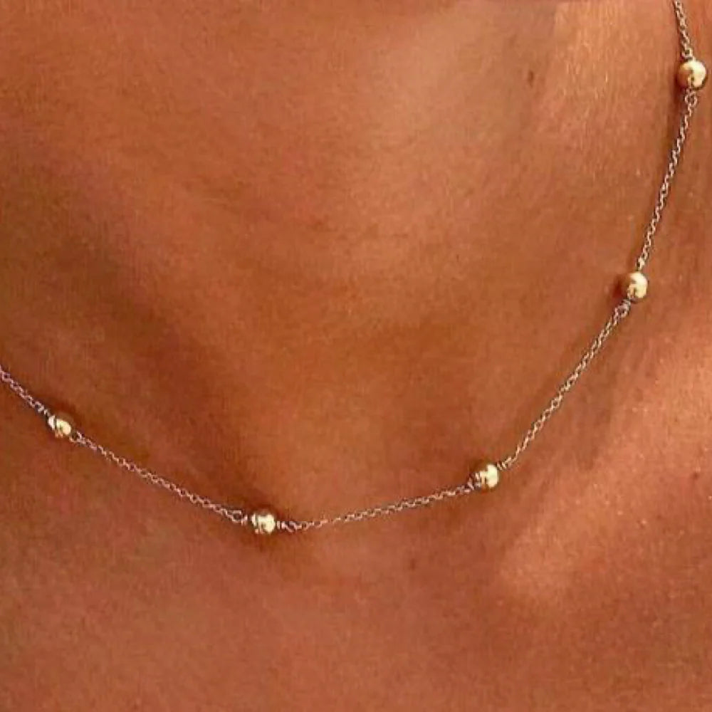 enewton 15in  choker simplicity chain gold, classic 4mm gold