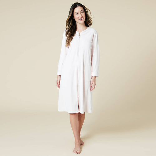 42" 3/4 Sleeve Serenity Short Zip Robe