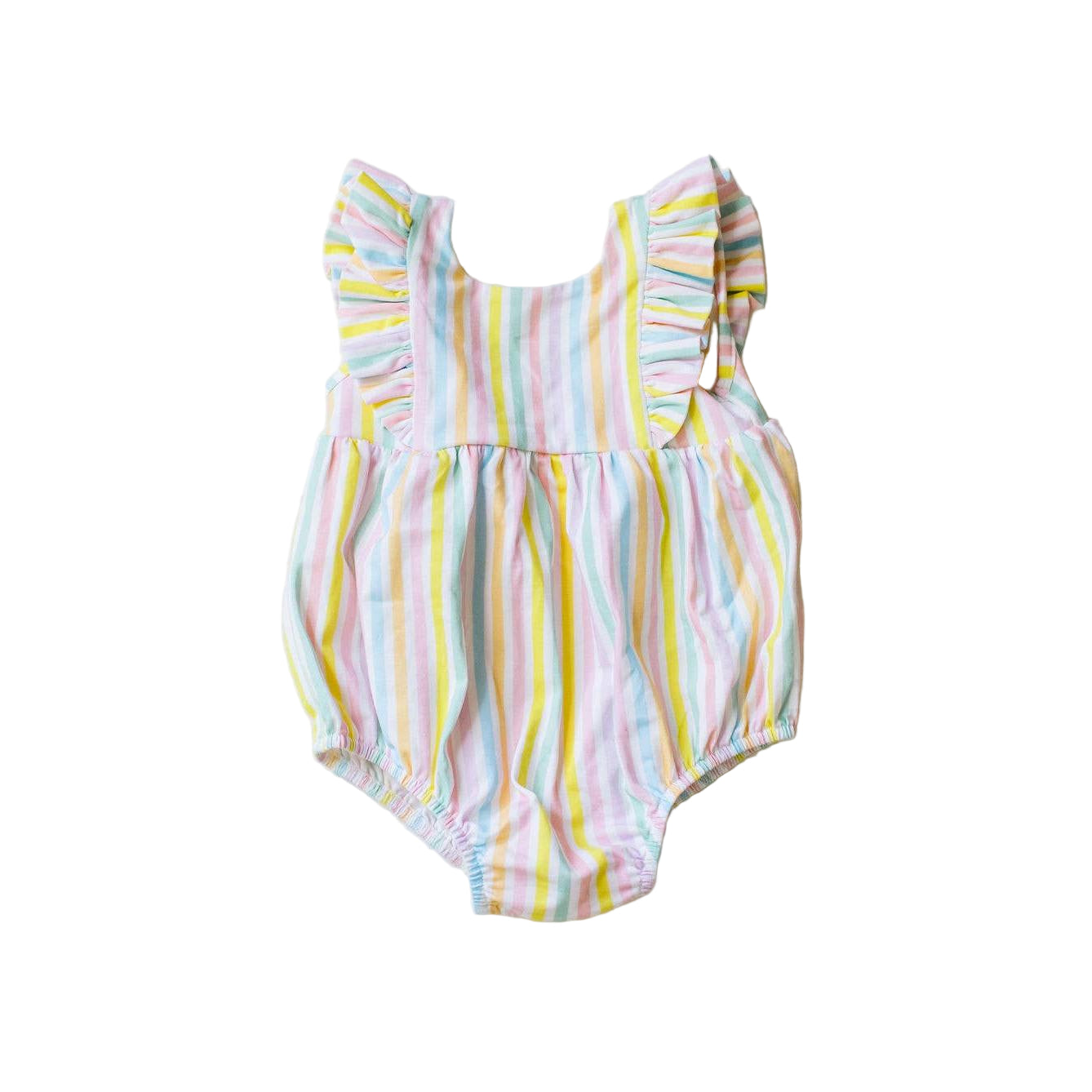Ollie Jay Amelia Romper in Pastel Stripe
