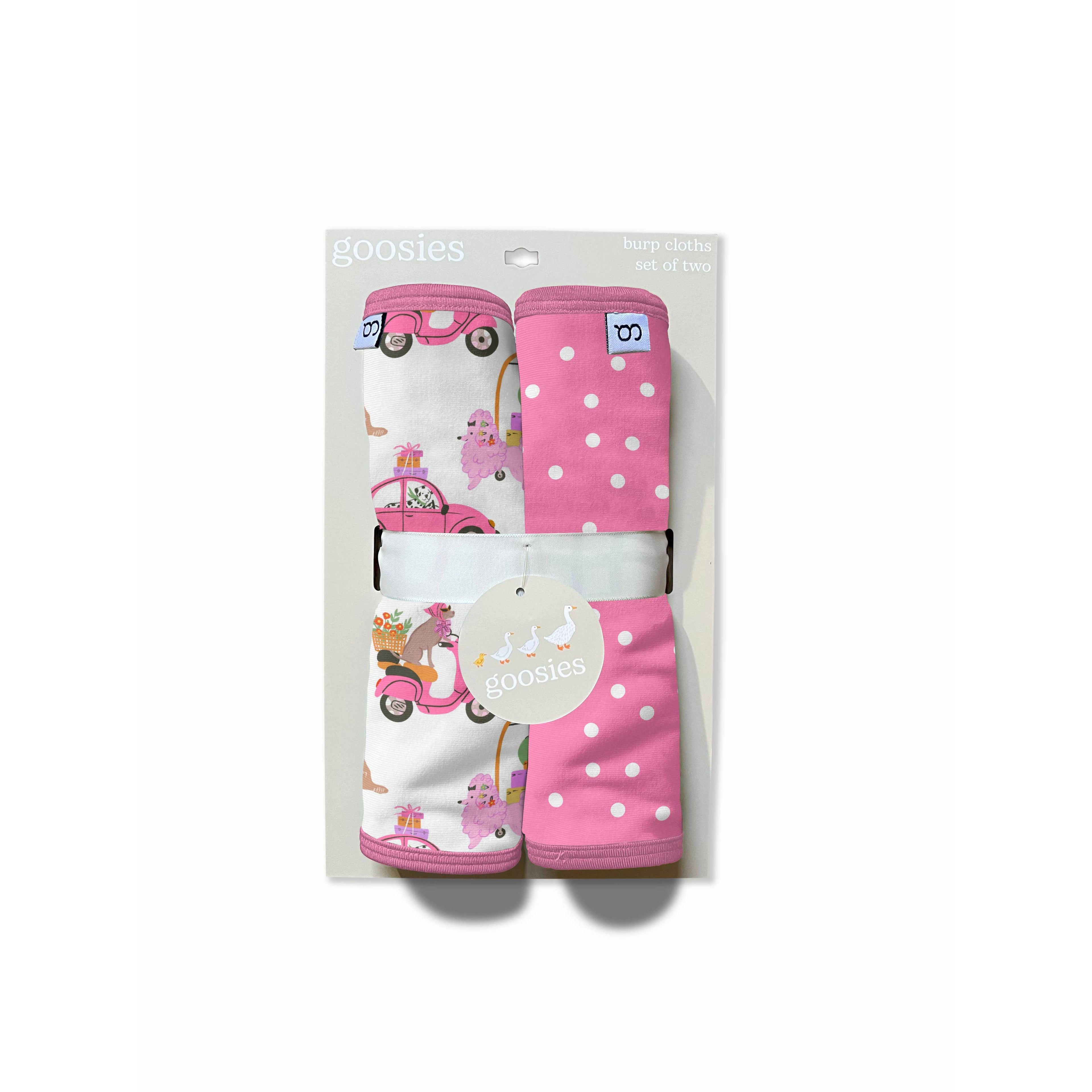 Goosies Burp Cloth Set, Puppy Chic