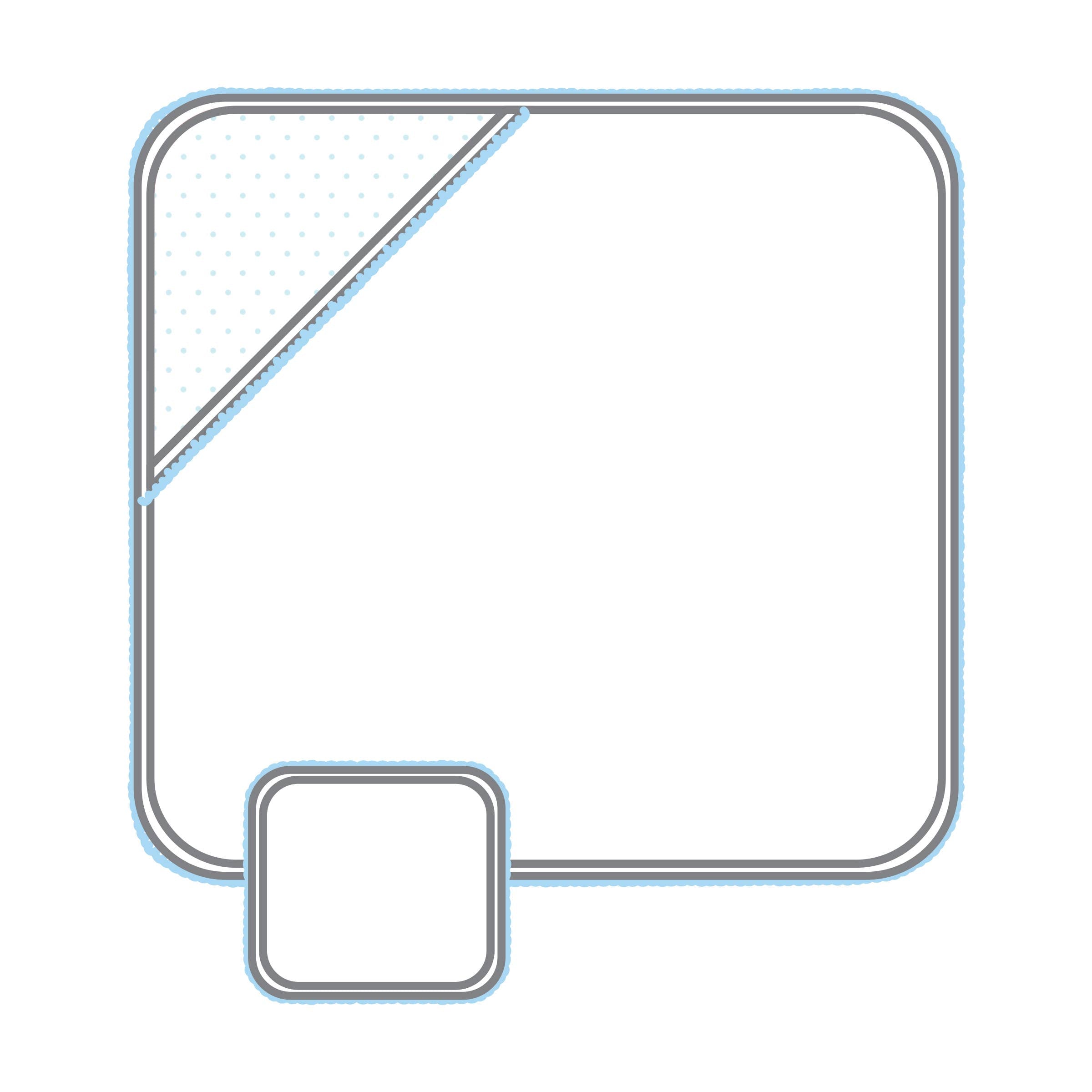 Mini Dots Towel Set - Blue