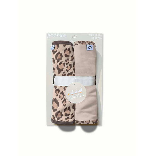 Goosies Burp Cloth Set, Classic Leopard