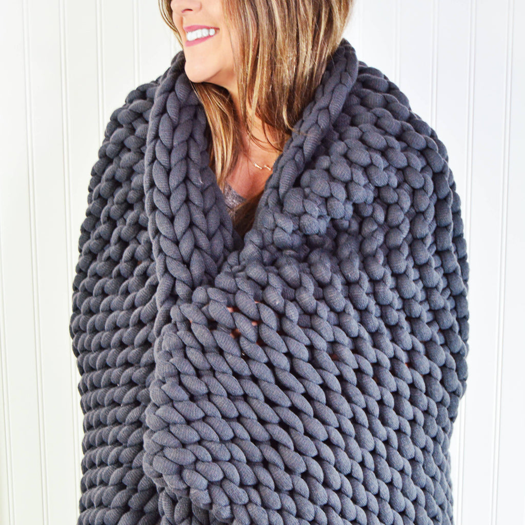 Chunky Knit Throw
