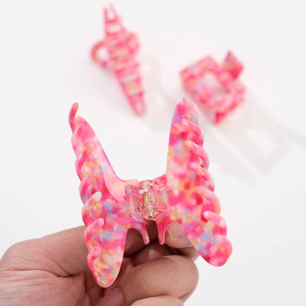Pink Punch Claw Clips