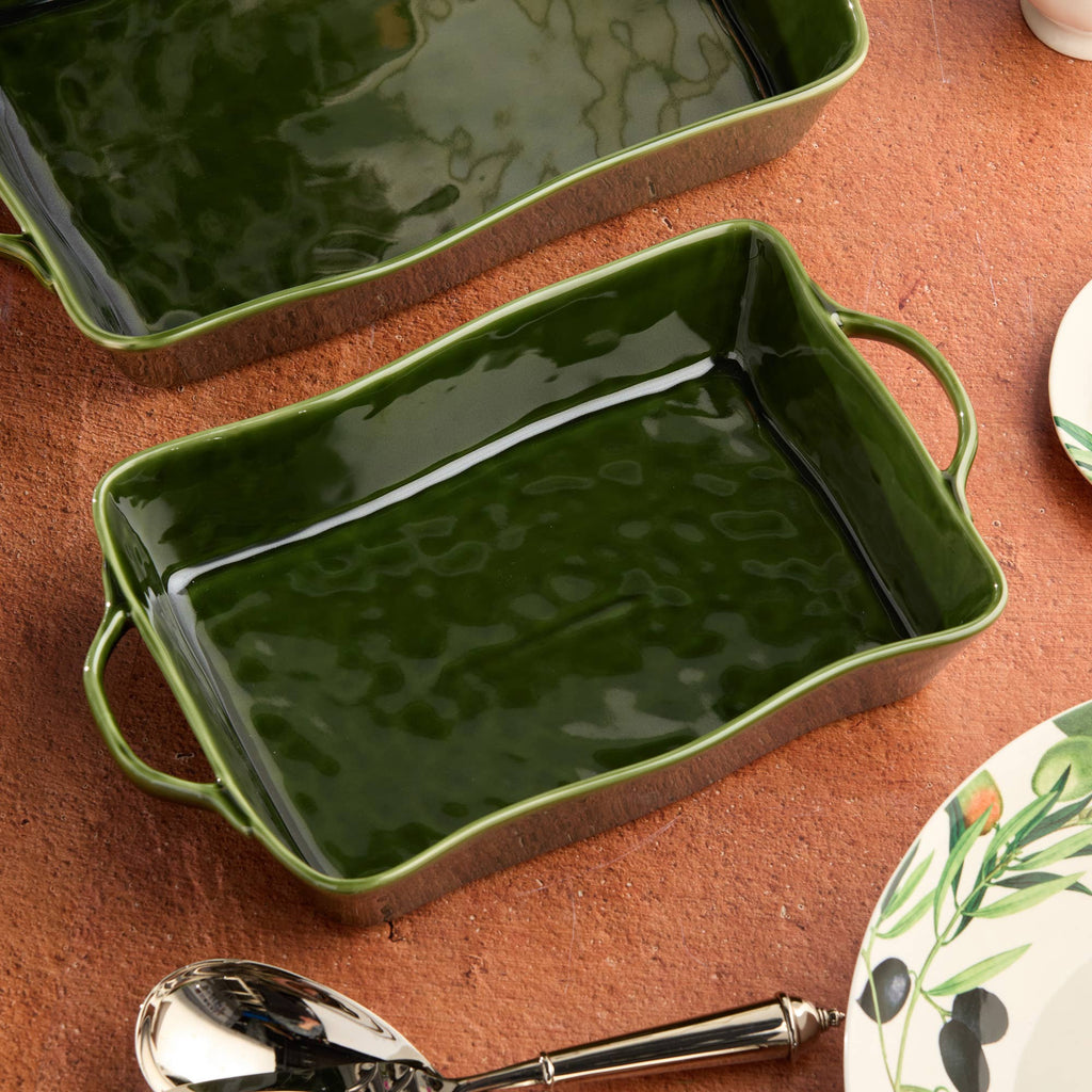 Harvest Fields Rectangular Baker, Medium