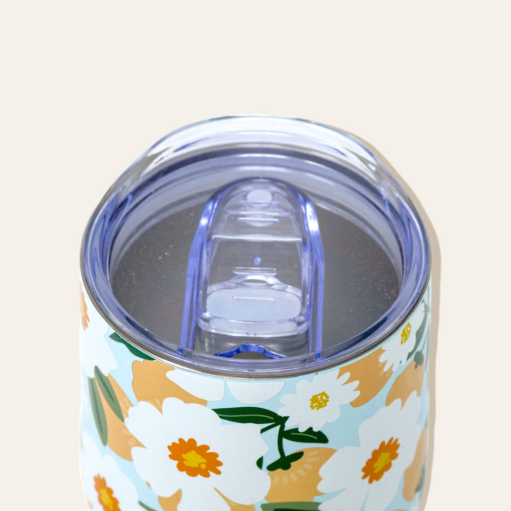 Wine Tumbler - Flower Talk