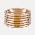 Champagne All Weather Bangles® (Set of 6) - Serenity Prayer
