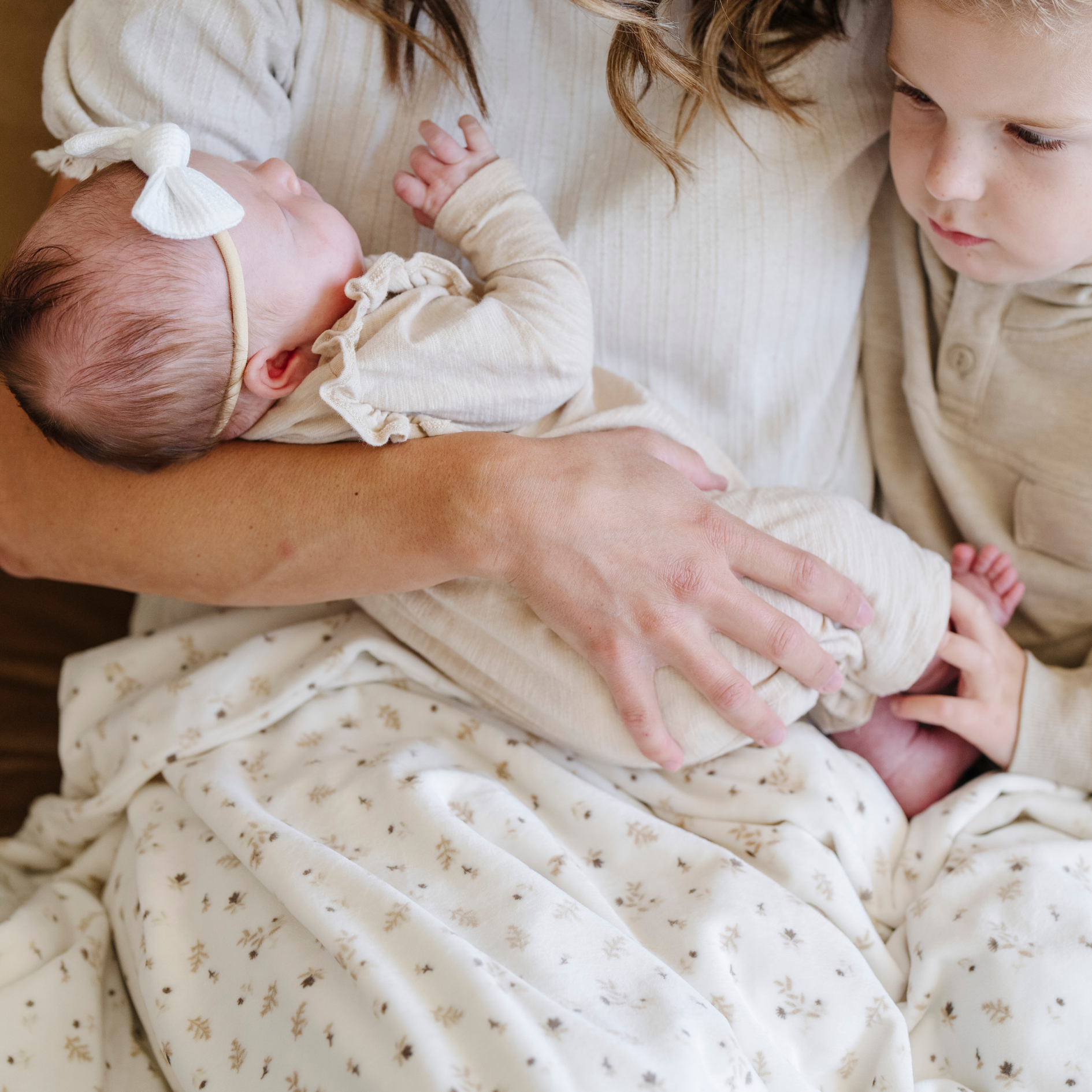 Minky Stretch Receiving  Blankets