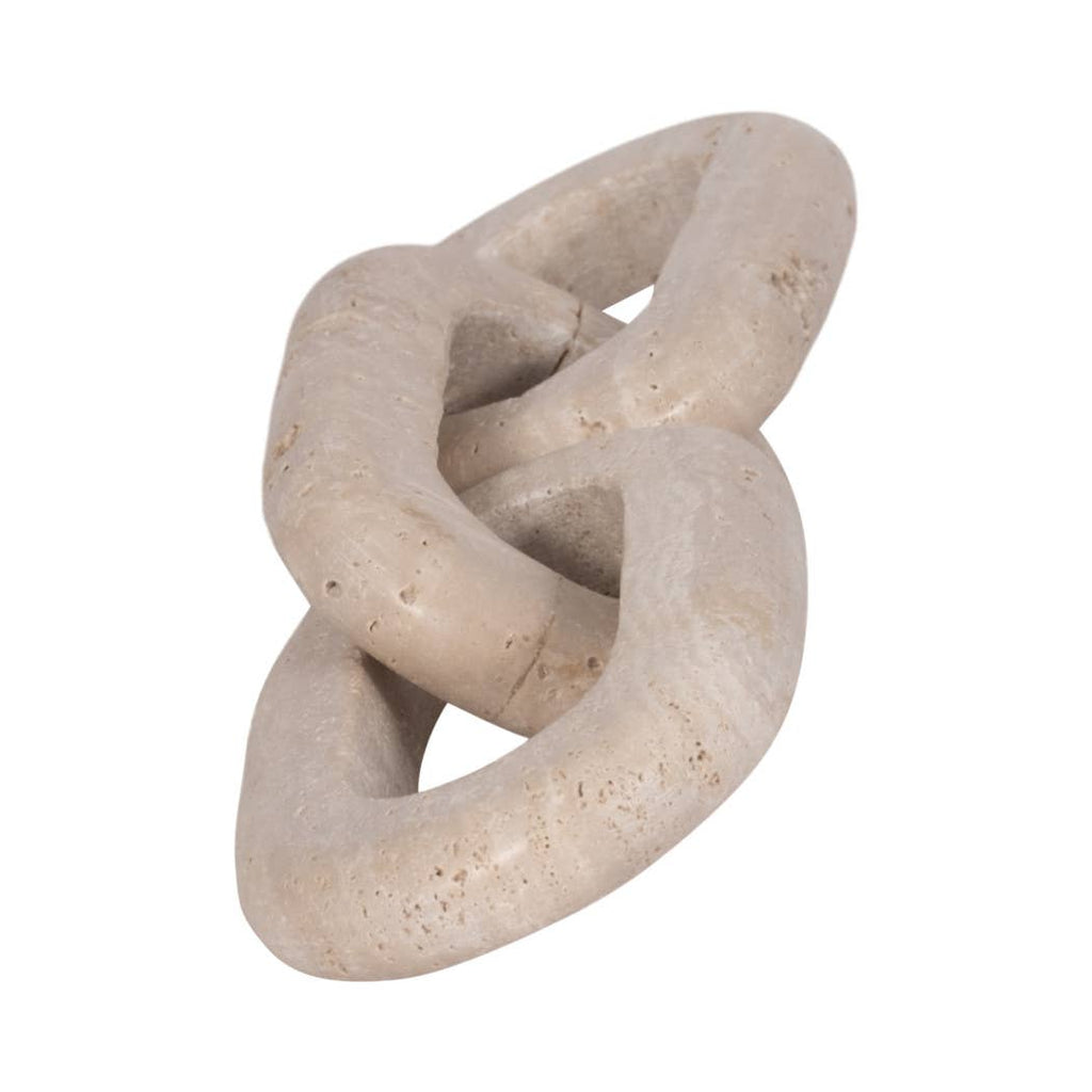 Decorative Sculpture - Tan Stone 3-Link Chain, 14 in.