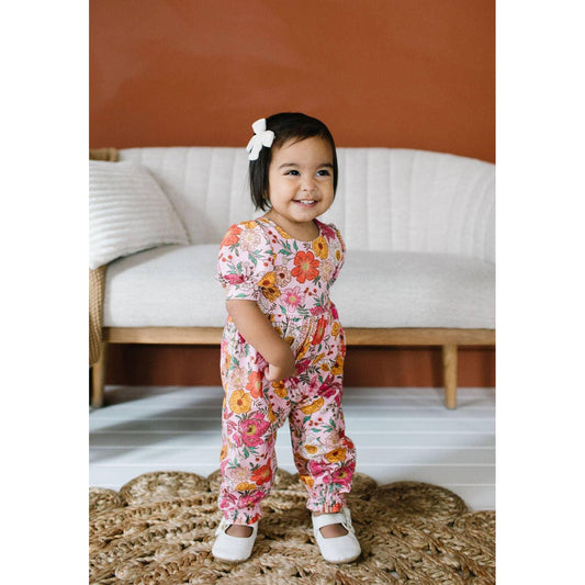 Rosie Romper in Autumn Garden