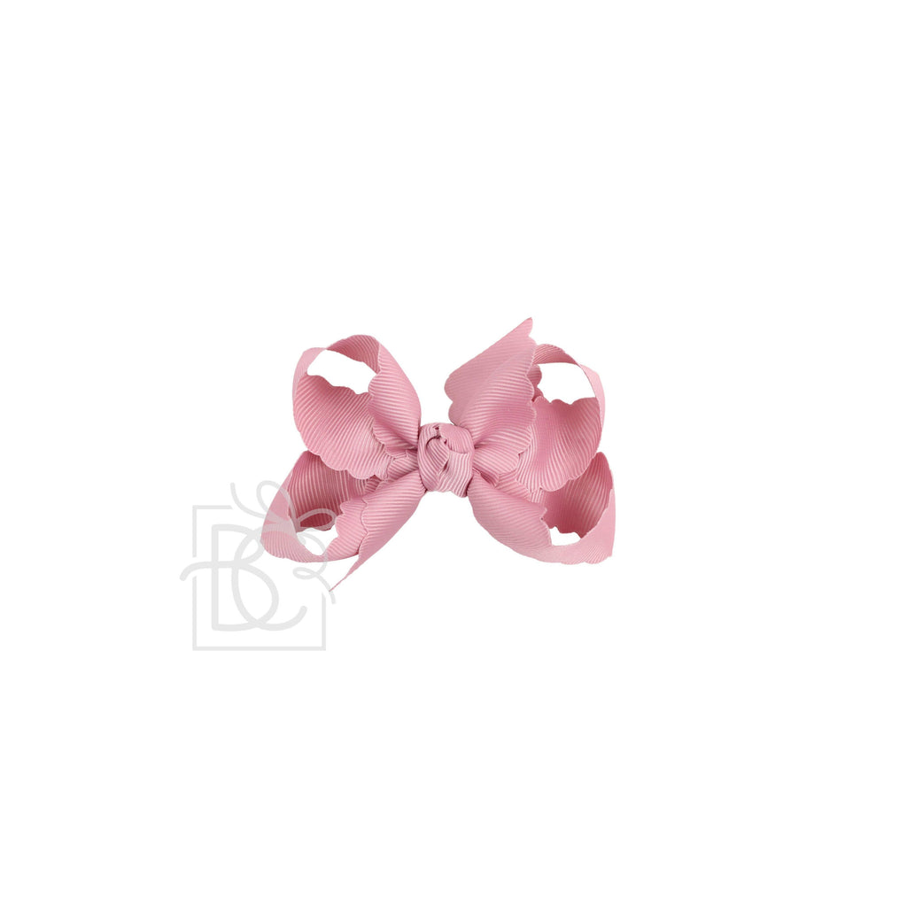 Scalloped Edge Grosgrain Hair Bow