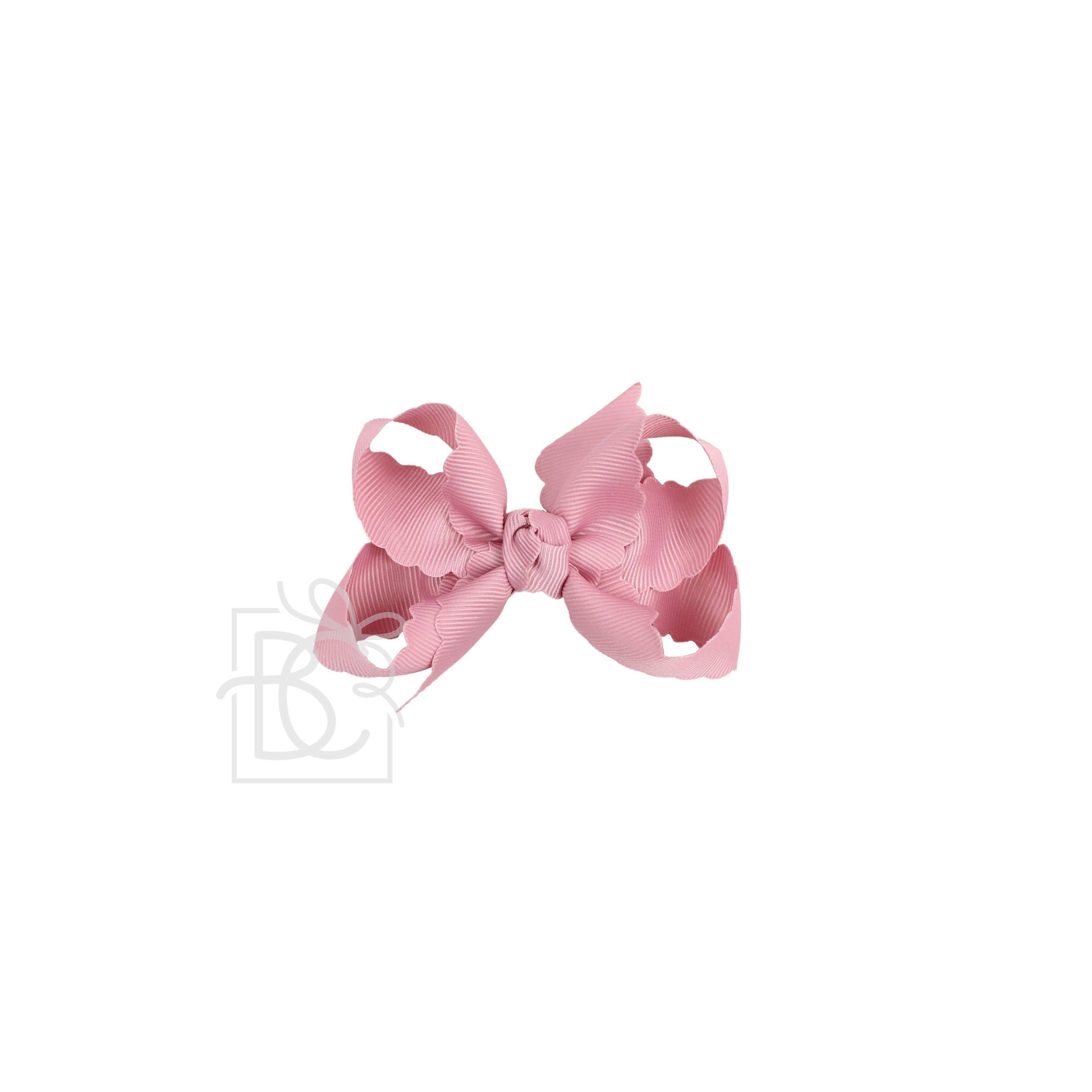 Scalloped Edge Grosgrain Hair Bow