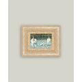 Swan Family Framed Antique Art