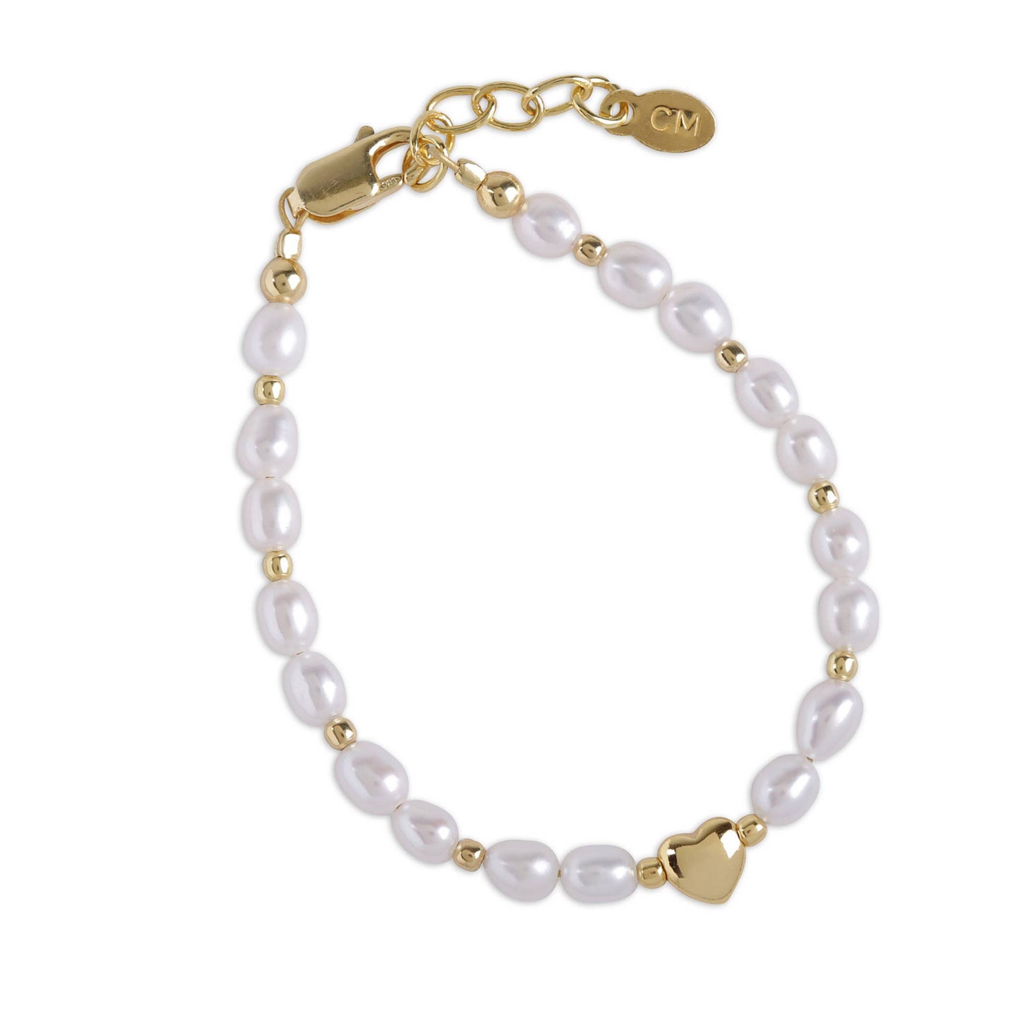 Willow, Girls 14K Gold-Plated Pearl Baby & Children's Bracelet