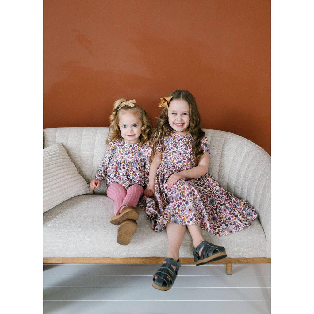 Ollie Jay Leah Romper in Plum Fields