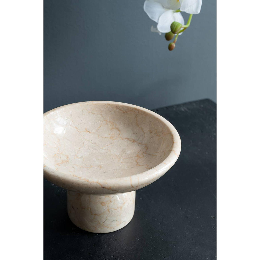 Marble Elegance Pedestal Bowl