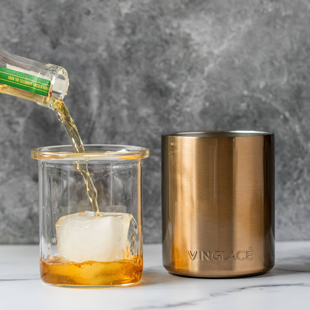Copper Glass Lined Whiskey Low Ball
